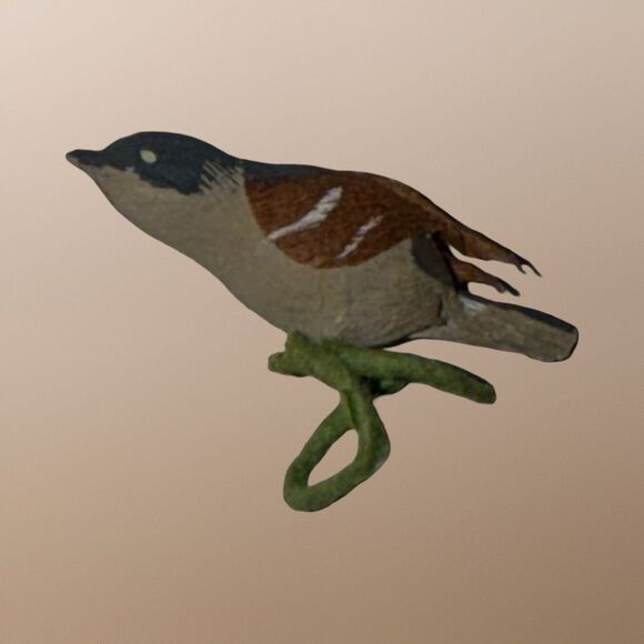 Mini Crafting Birds Decorations, Floral Bouquet, Wreaths, Cards .5”  A14 - Picture 2 of 12